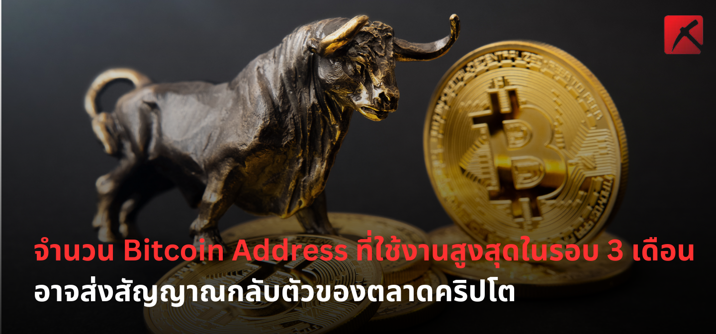 จำนวน Bitcoin Address ที่ใช้งานสูงสุดในรอบ 3 เดือน อาจส่งสัญญาณกลับตัวของตลาดคริปโต