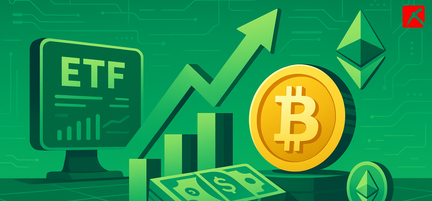 กระแส ETF ไม่หยุด! Bitcoin ไหลเข้าอีก $589 ล้าน ติดกัน 11 วัน ขณะที่ Ether ก็ยังบวกต่อเนื่อง