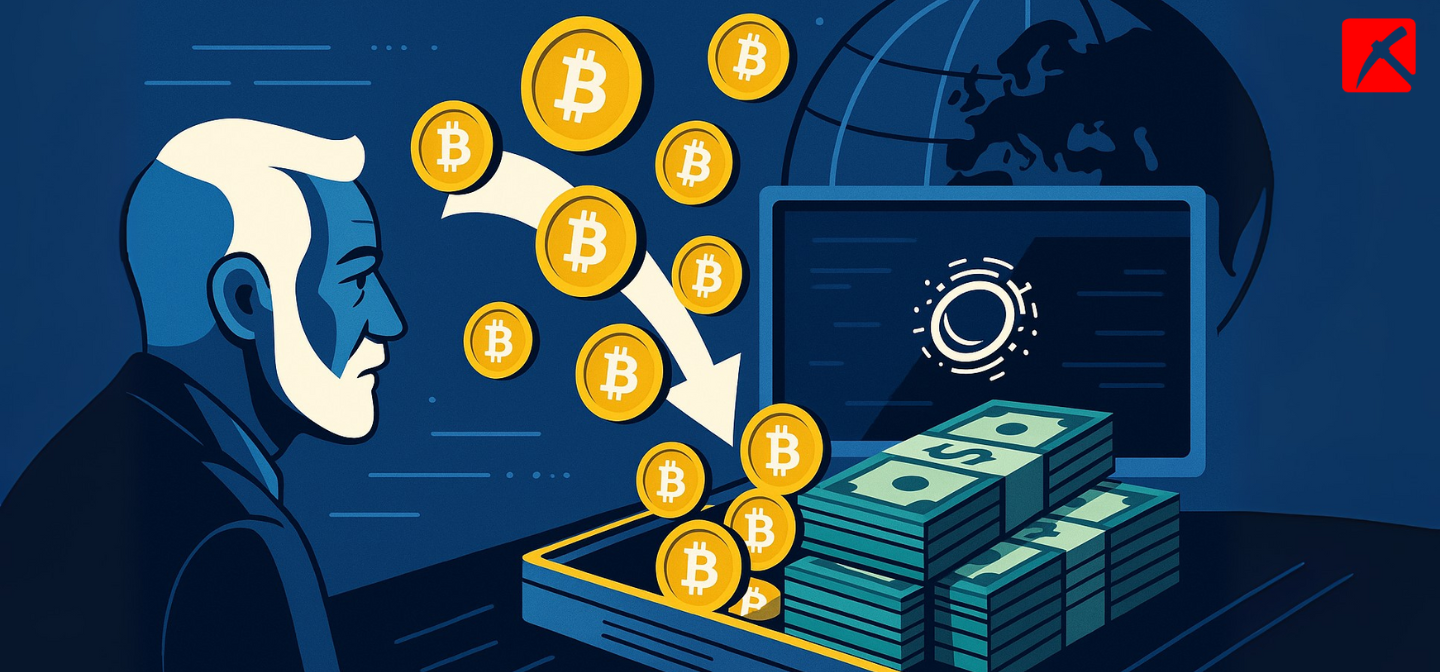 นักลงทุนยุคแรกเทขายบิตคอยน์ 80,000 BTC ผ่าน Galaxy Digital
